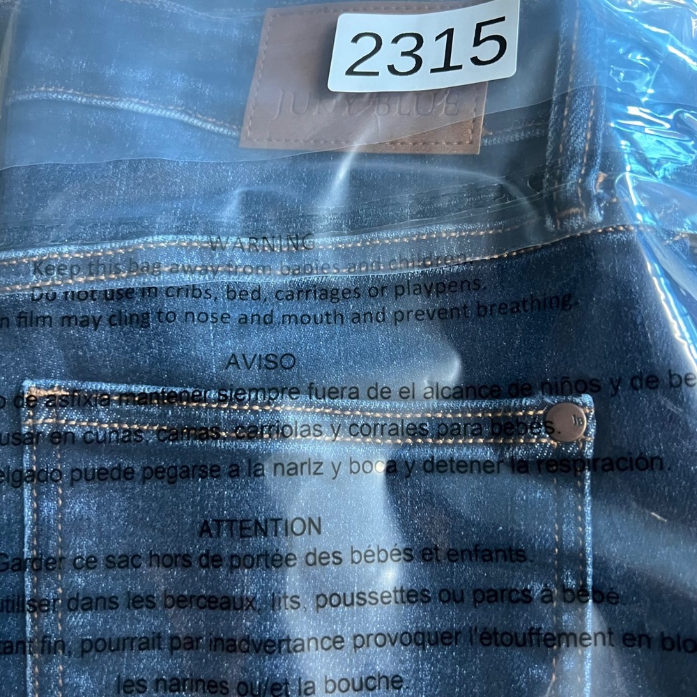 Judy Blue Straight Fit Jeans Dark Wash JB82679DK Womens 3/26 Short Blue Stretch - Picture 9 of 9